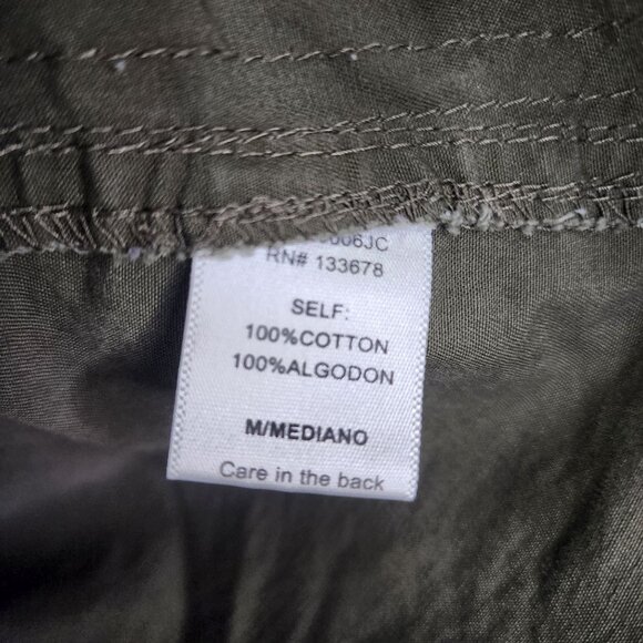 Womens Love Tree Army Green Jacket Button & Full Zip Long Sleeve 100% Cotton M - Picture 7 of 12